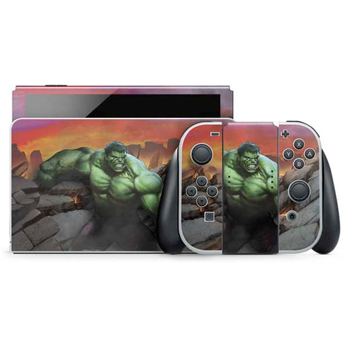 Marvel Enraged Hulk Nintendo Switch OLED (2021) Skin